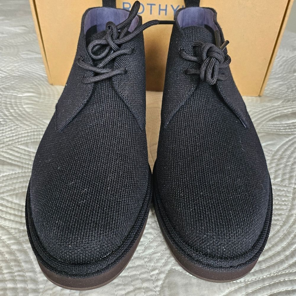 NIB Rothy's Chukka Boot Black Shoes 8.5 - Picture 6 of 16